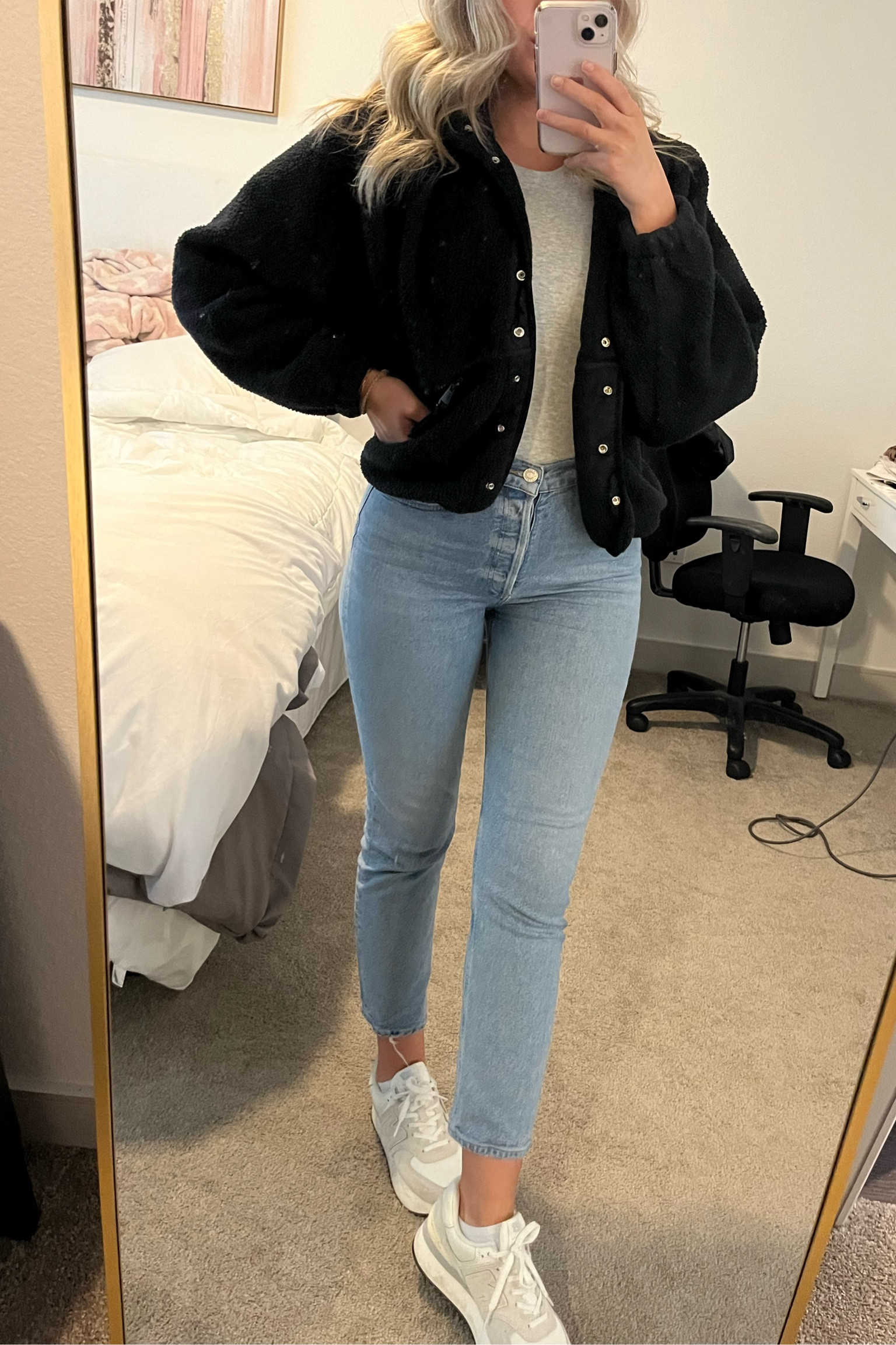 Casual every day denim and bodysuit outfit with simple staple basic pieces 

#LTKstyletip #LTKunder100 #LTKbeauty