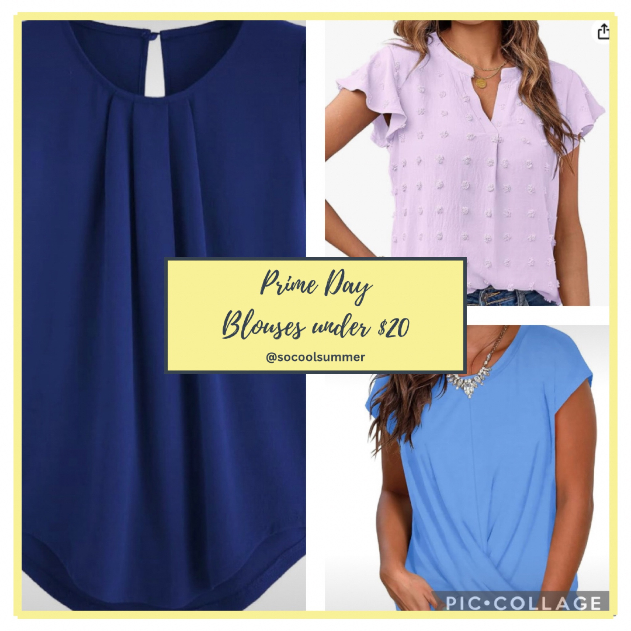Prime Day blouses under $20.  These come in multiple colors each that would be great for summers.  Good for wearing alone in the spring and layering through the winter!  

Also cute alternatives to t shirts!

#LTKxPrime #LTKworkwear #LTKfindsunder50