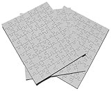 Inovart Puzzle-It 63-Piece Blank Puzzle, 12 Puzzles Per Package, 8-1/2" x 11", White | Amazon (US)