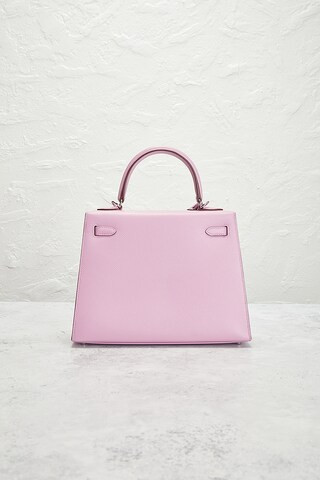 Hermes Epsom Kelly 25 Sellier Handbag in Mauve Sylvestre | Revolve Clothing (Global)