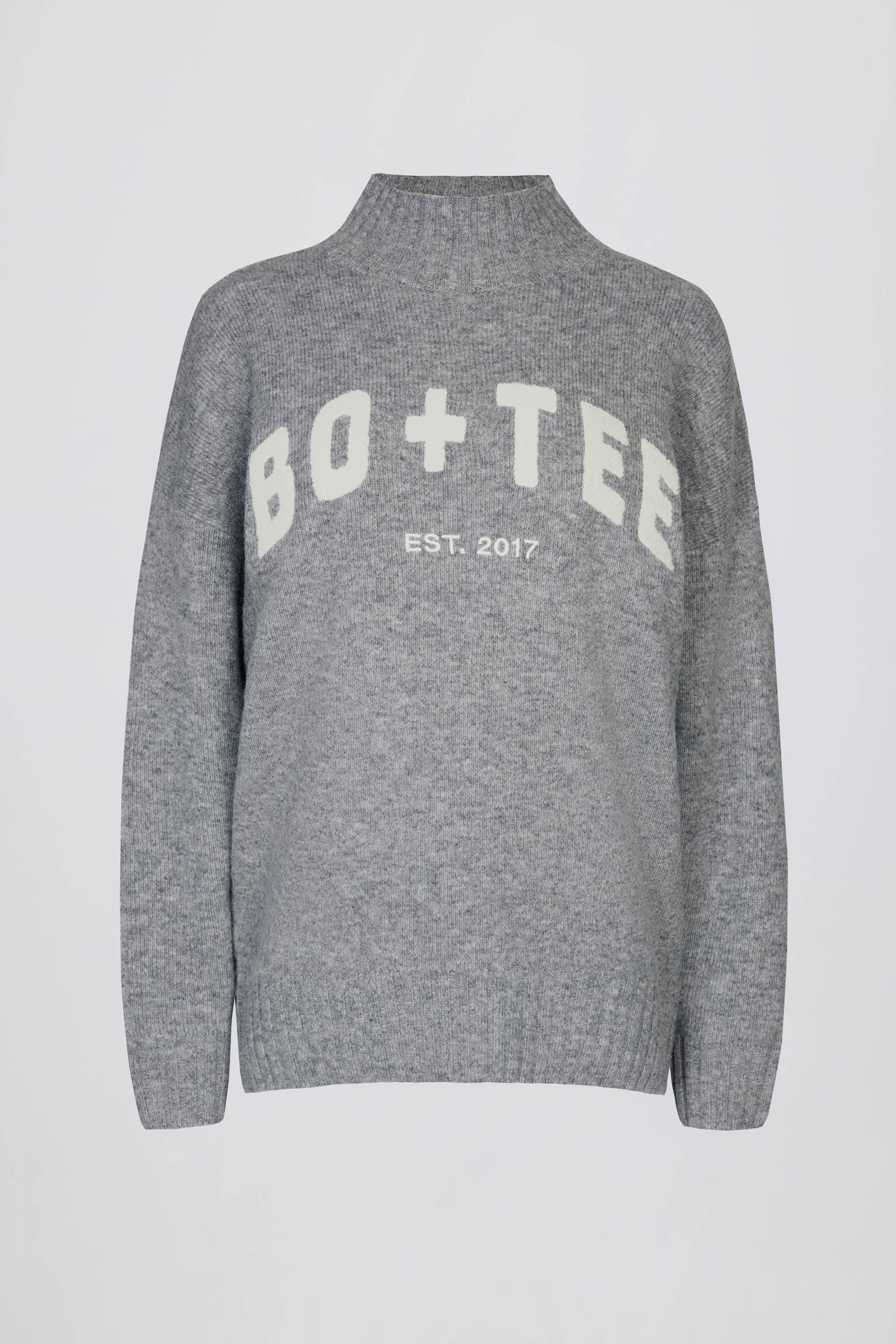 Oversized Knit Jumper in Grey | Bo+Tee