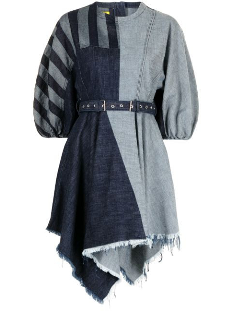 denim patchwork dress | Farfetch (US)