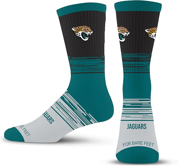 For Bare Feet NFL mens Elevate Crew Sock | Amazon (US)
