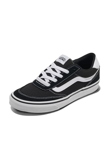 Vans Women's Brooklyn LS Shoe | Low-Top Sneakers for Everyday Wear, Walking, Work & Fashion, Black/White, 8 | Amazon (US)