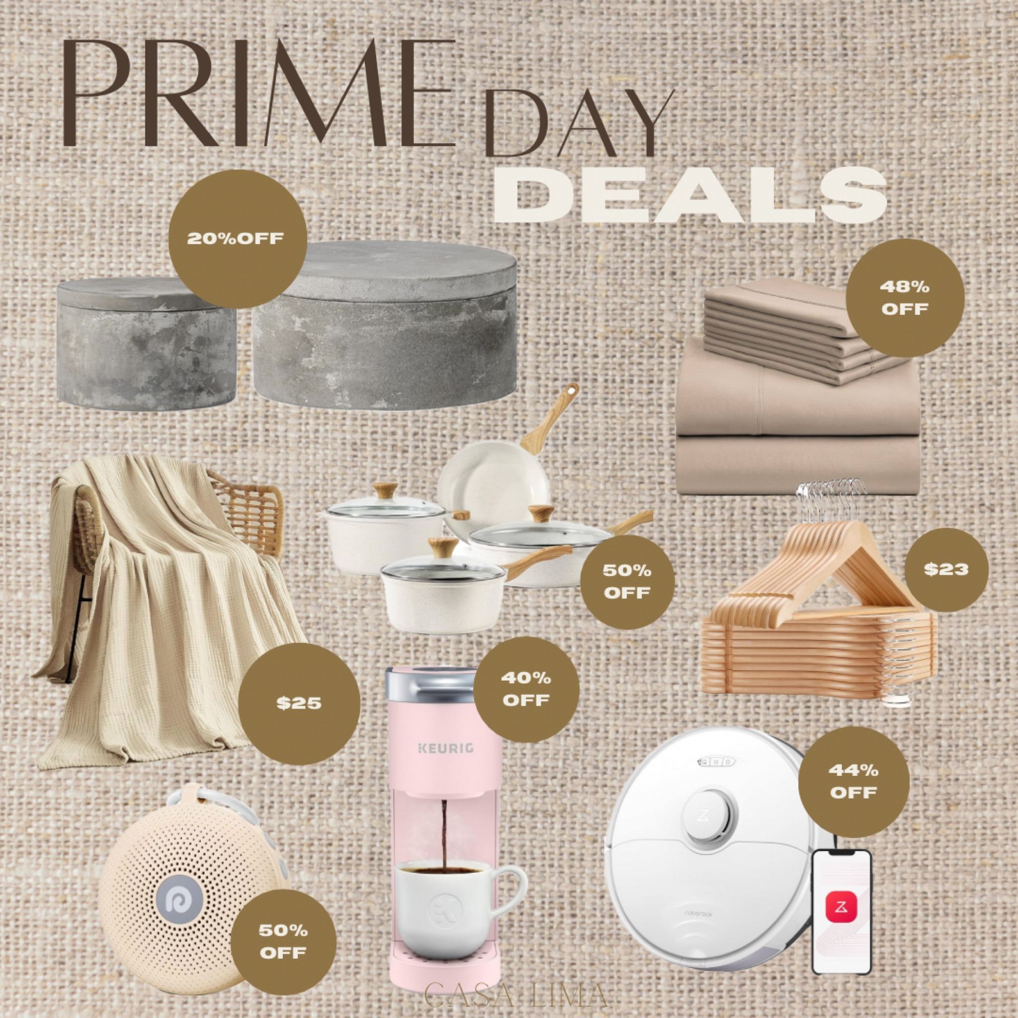 Shop these amazing Primed Day Deals up to 50% off! Robot Vacuums, Oversized Throws, Keurig and Luxury Bed Sheets! 
#shopsale #shopprimeday #primeday
#primedaydeals #primedayhome #amazonprimeday #homedecorsale #homedecor #amazonfinds #primedayfinds

#LTKSaleAlert #LTKHome #LTKxNSale