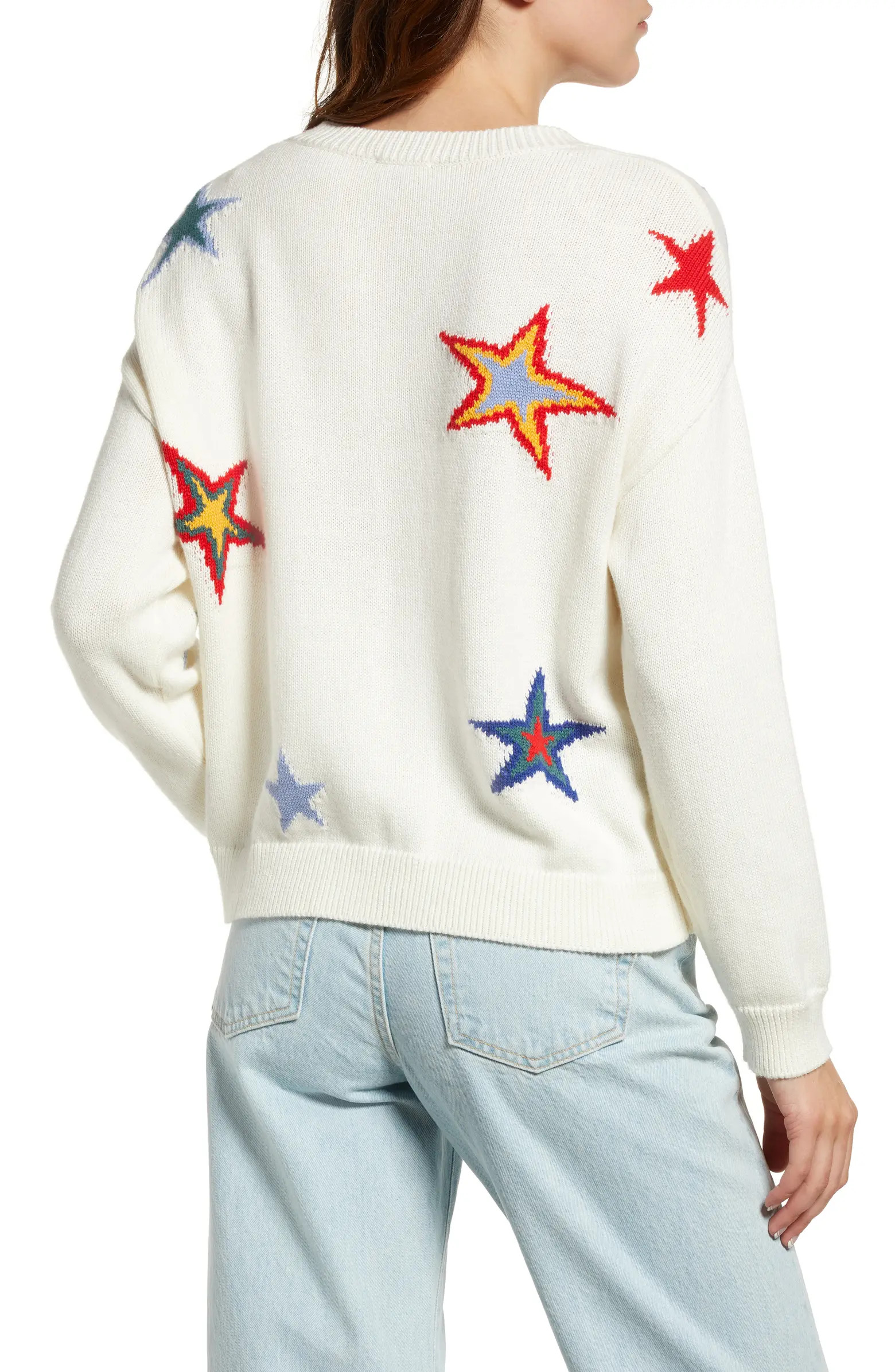 Rails Perci Star Cotton & Cashmere Intarsia Sweater | Nordstrom | Nordstrom