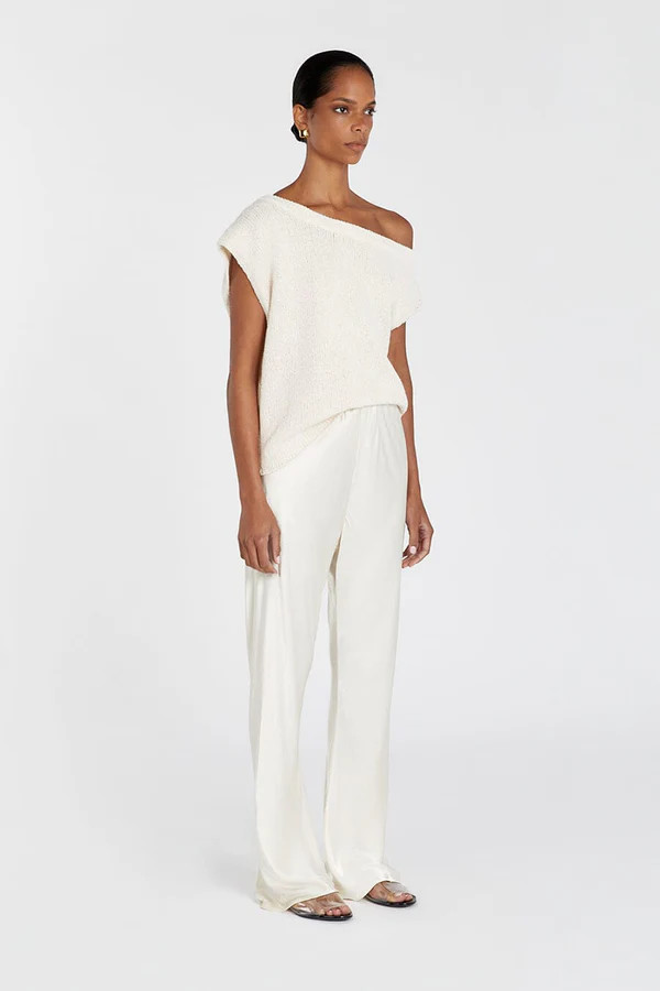 KERRY NATURAL ASYM KNIT TOP | DISSH
