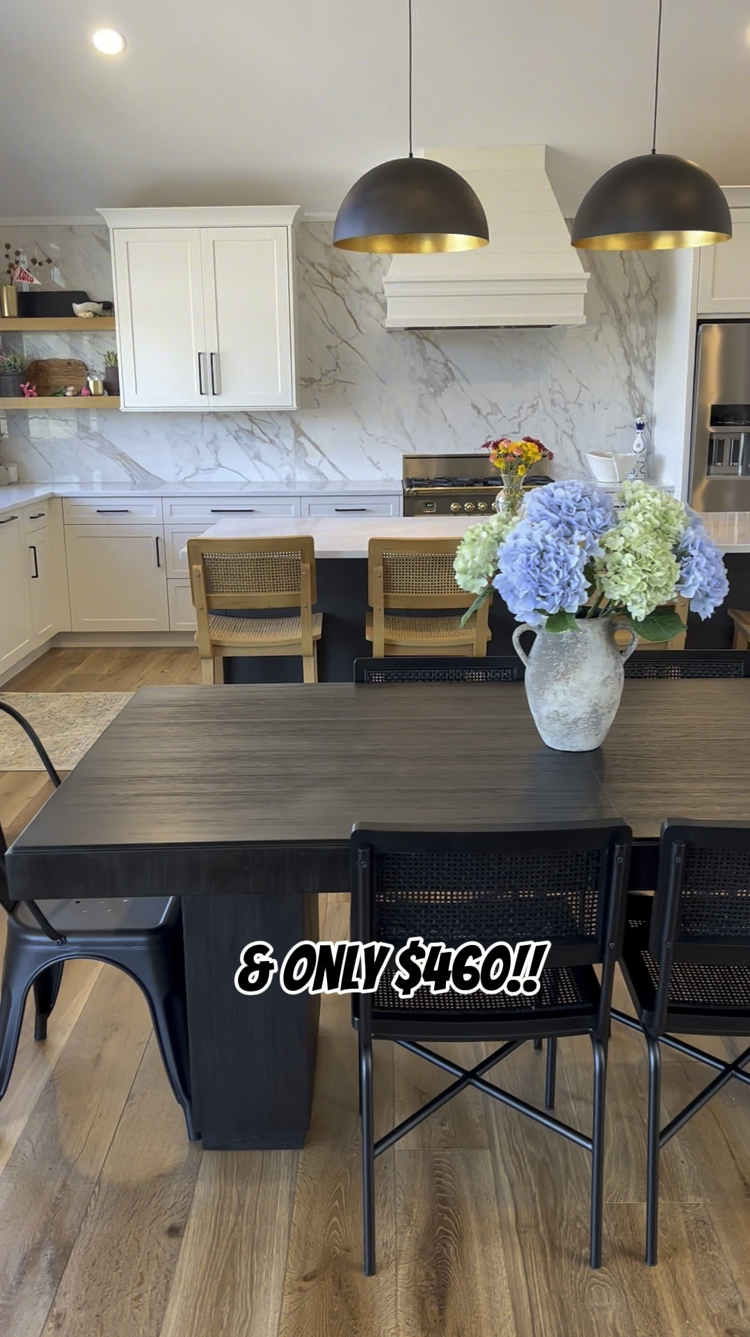 Black modern look for less kitchen table back in stock & only $460!! #walmart find

#LTKSaleAlert #LTKHome #LTKVideo