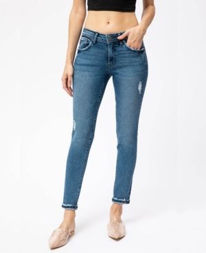 Kancan Women's Mid Rise Ankle Skinny Jeans | Macys (US)