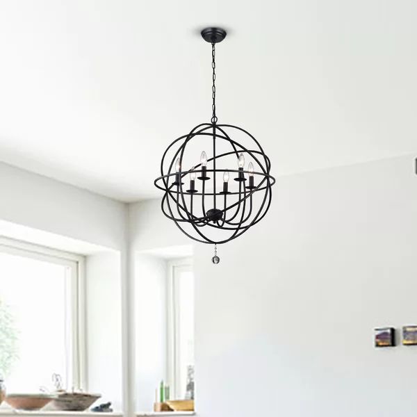 Eastbourne 6 - Light Dimmable Globe Chandelier | Wayfair North America