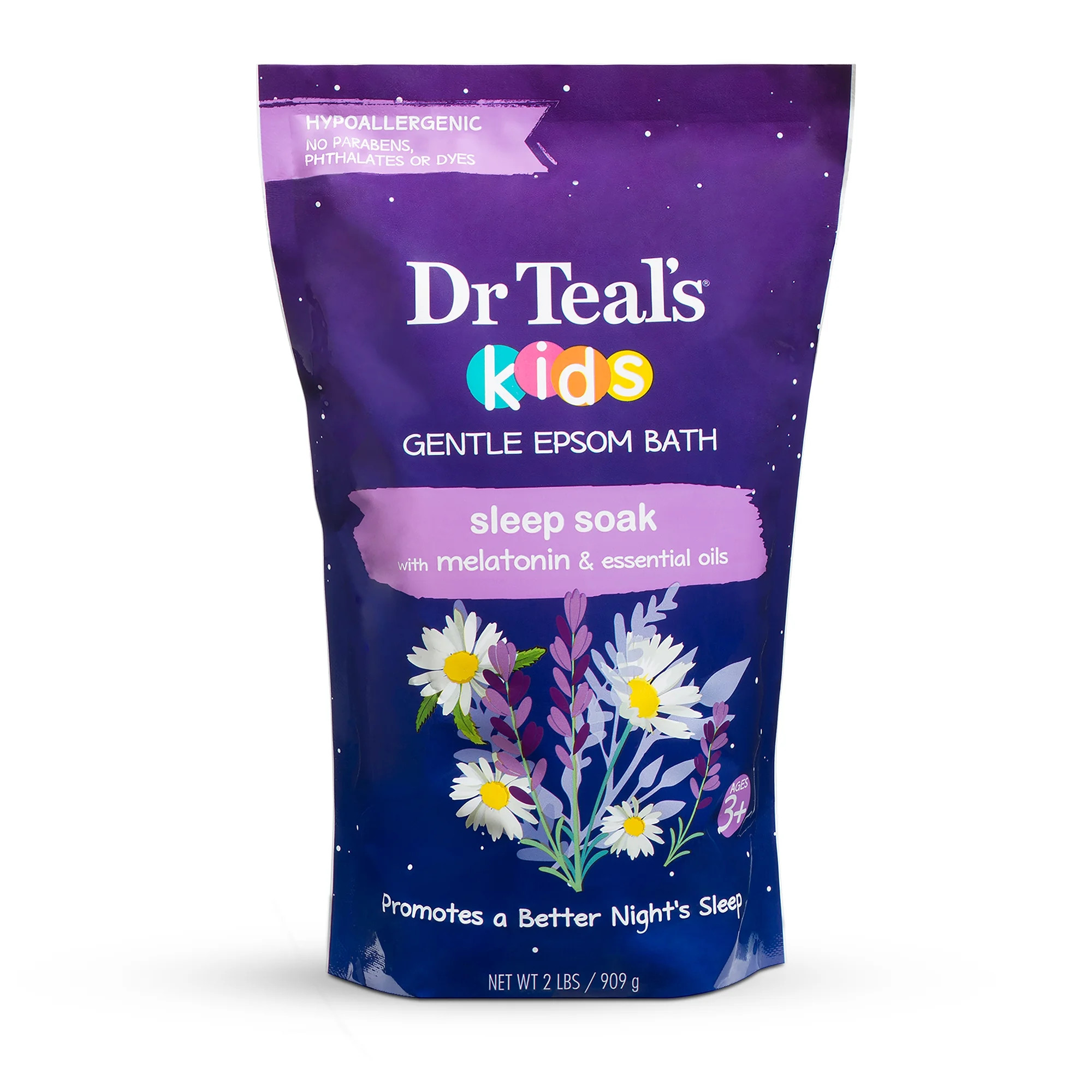 Dr Teal's Kids Gentle Epsom Salt, Sleep Soak with Melatonin, 2lbs | Walmart (US)