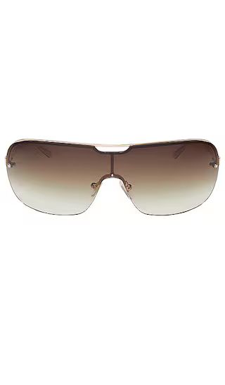 X Rissa G Bou G Sunglasses in Shiny Gold & Brown Gradient | Revolve Clothing (Global)