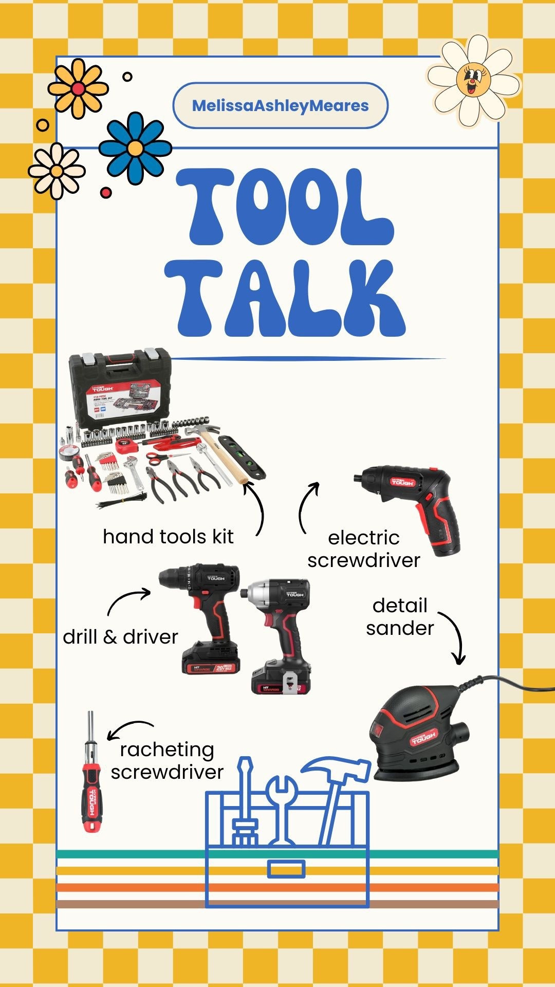 All the beginner tools for DIYers starting out! These are the tools I am constantly using around the house!

#ad #hypertoughpartner