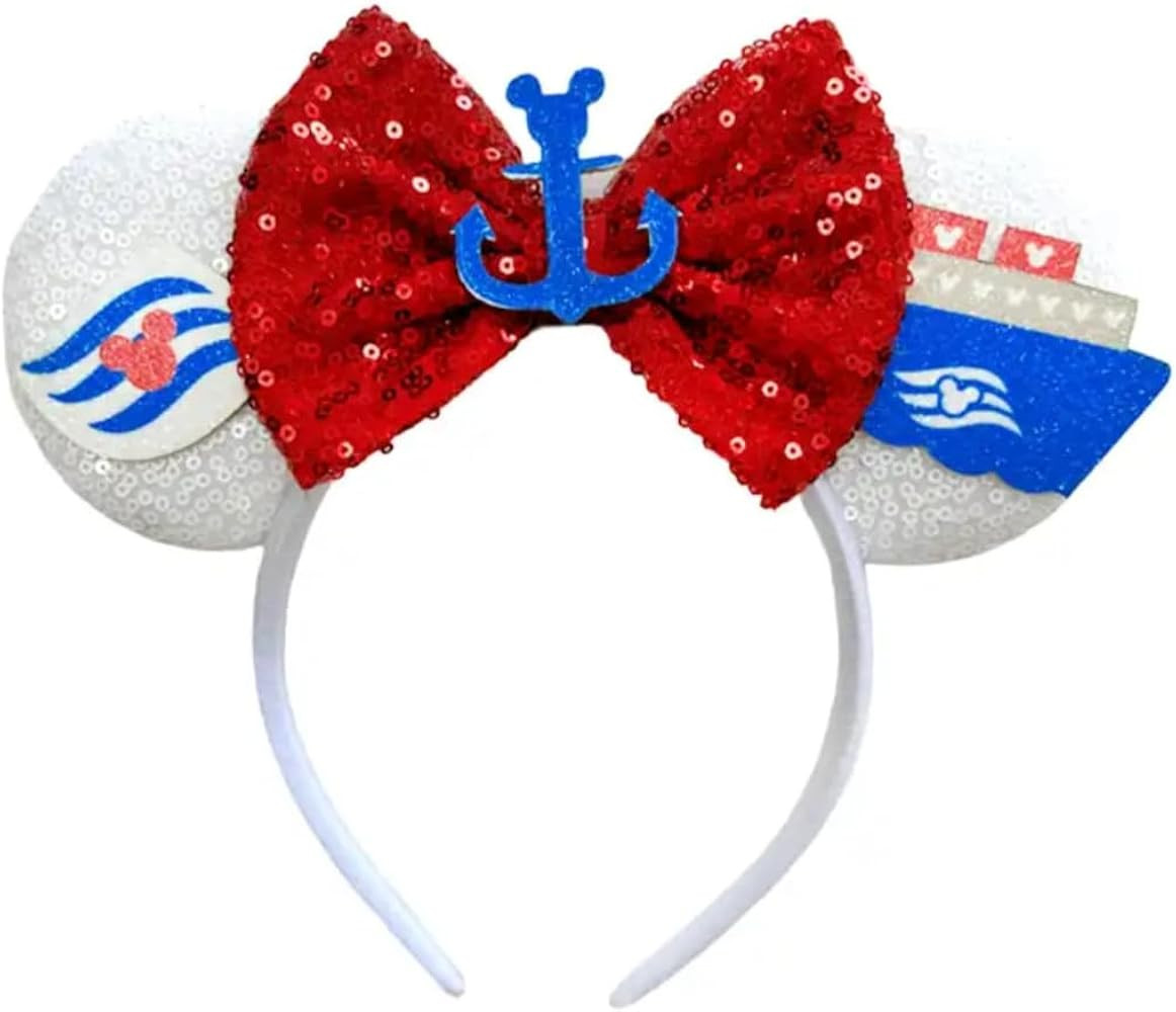 CLGIFT Christmas mouse Ears headband, pick your color, Holiday mouse Ears, Christmas white mouse ... | Amazon (US)