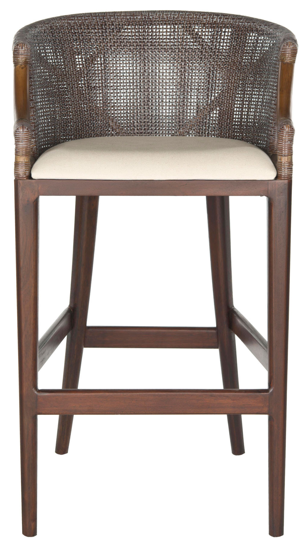Brando Brown Bar Stool with White Seat | 1stopbedrooms