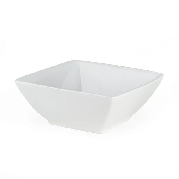 Better Homes & Gardens Porcelain Square Bowls, White, Set of 6 | Walmart (US)