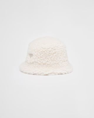 Wool and cashmere bucket hat | Prada Spa US