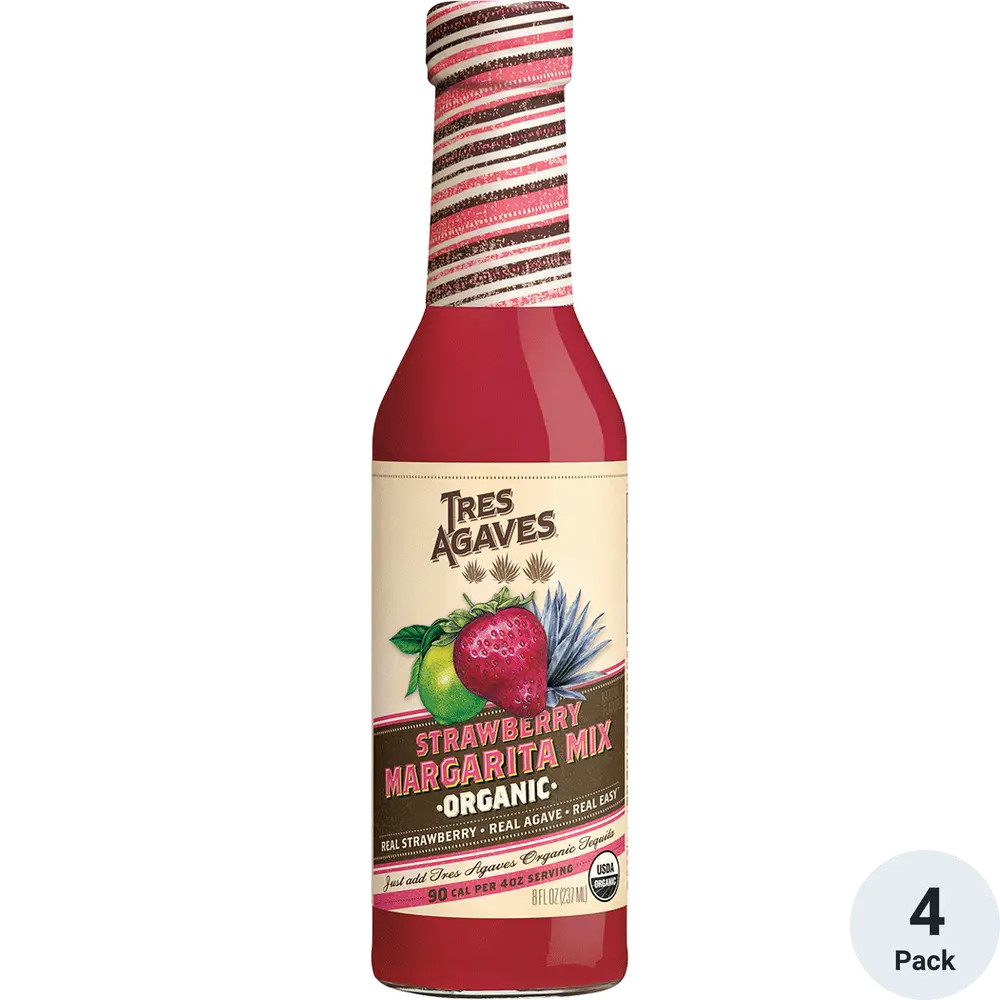 Tres Agaves Strawberry Margarita Mix | Total Wine