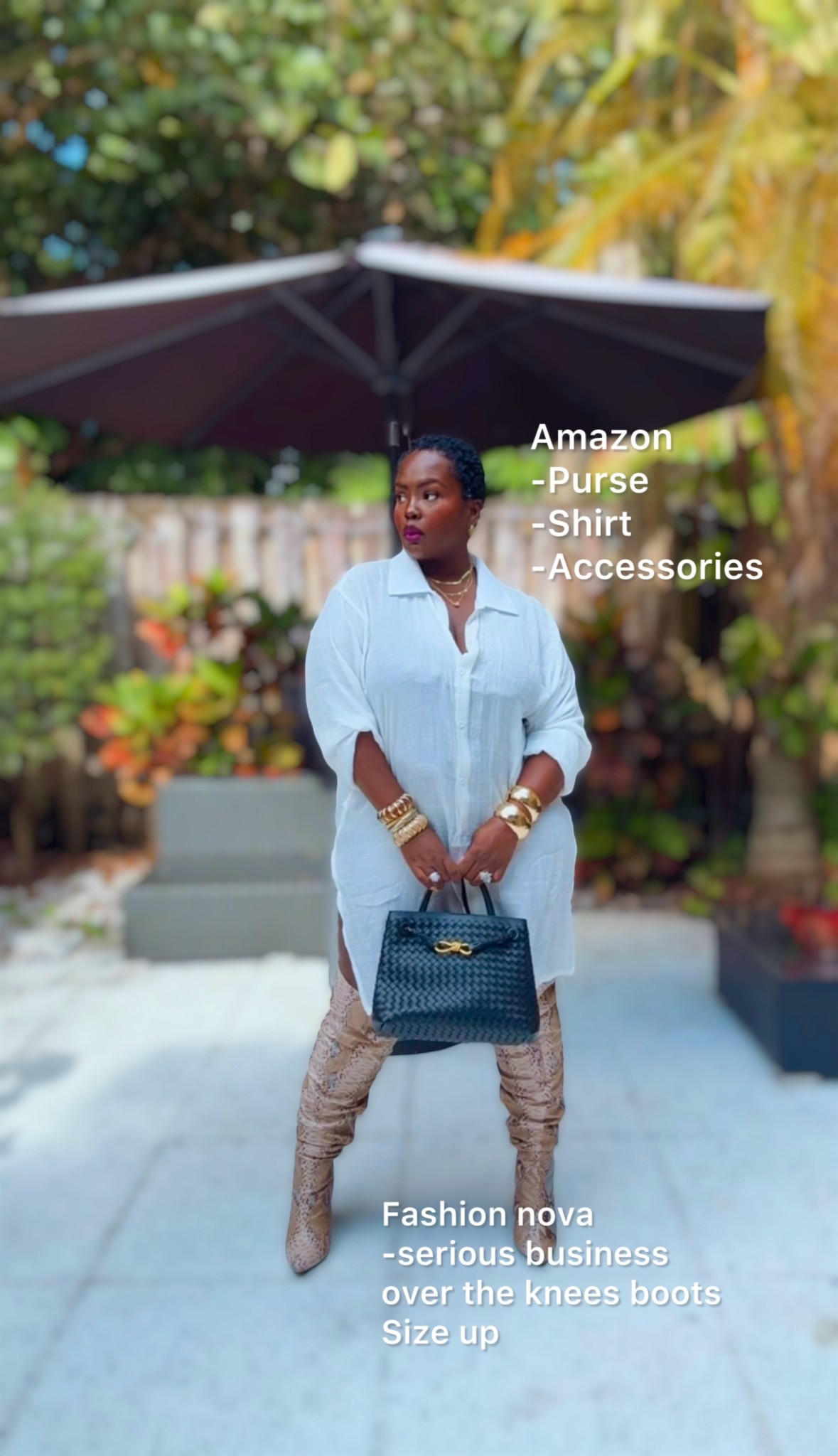 ✨These boots ain’t made for walking ✨
Amazon shirt + cute accessory from Amazon 🛍️
Fashion Nova boots 👢 (size up, they run small! 😉)
Feeling this look? comment below let me know ☺️💫

#OOTD  #OutfitInspo #DailyLook #Fashionnova #LookOfTheDay 💖

#LTKValentine #LTKootd #LTKMidsize