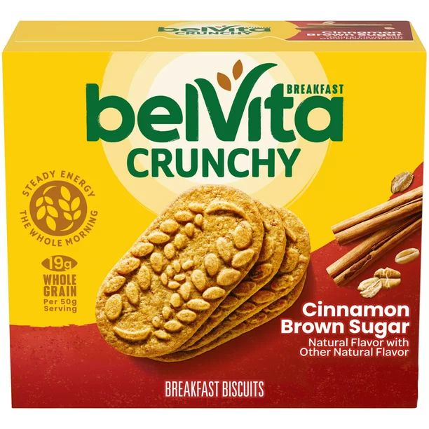 belVita Cinnamon Brown Sugar Breakfast Biscuits, 5 Packs (4 Biscuits Per Pack) | Walmart (US)