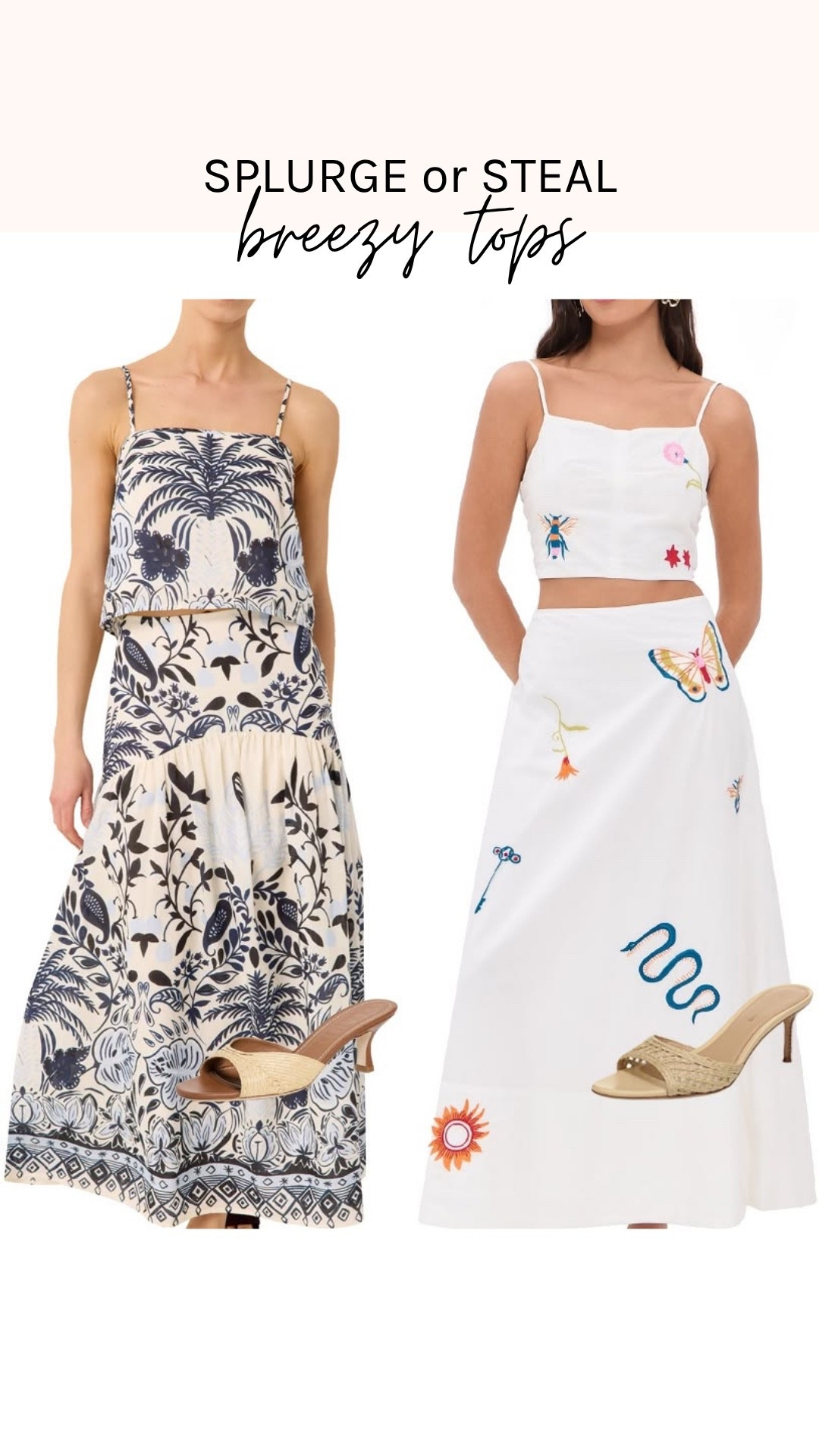 Keep it cool as temperatures rise. This weekend’s picks feature breezy tops paired with fabulous jeans and easy-to-wear skirts. Finish off your go-to summer look with a great pair of sandals. Whether you’re looking for a steal or ready to splurge, you’re sure to find a look you’ll love.

#LTKootd