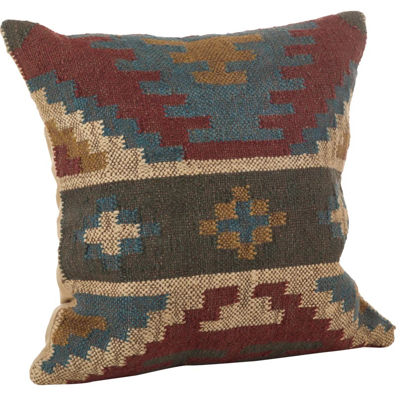 Kilim Wool Throw Pillow | Wayfair North America