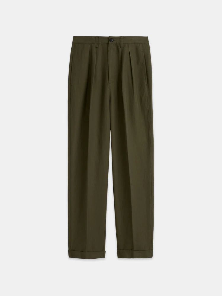 Double Pleat Pant in Twill | Alex Mill