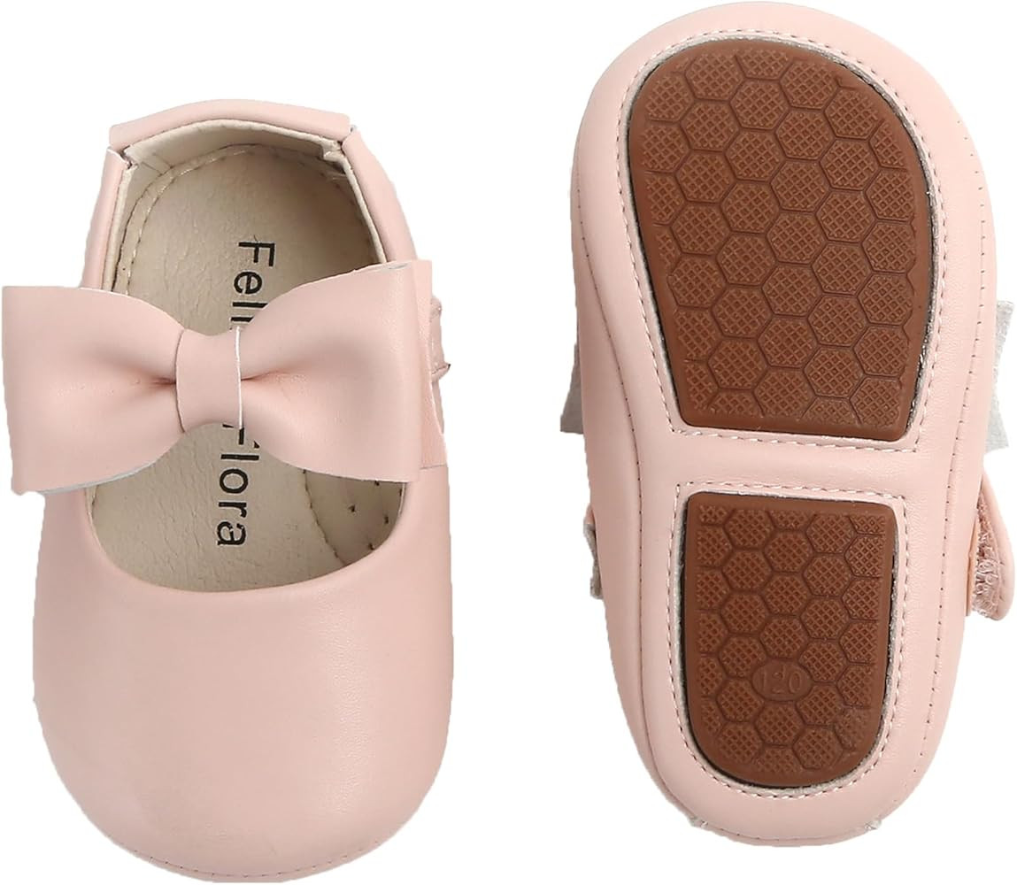 Soft Sole Baby Dress Shoes - Infant Baby Walking Shoes Moccasinss Rubber Sole Crib Shoes. | Amazon (US)