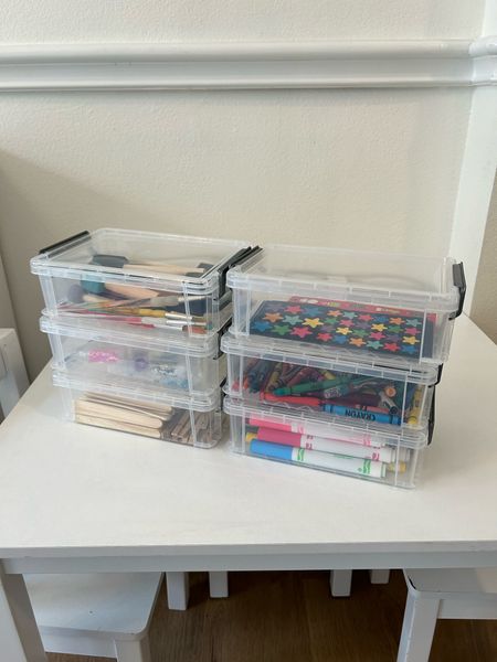 Arts and crafts organization. Amazon storage containers 

#LTKhome #LTKkids #LTKfindsunder50