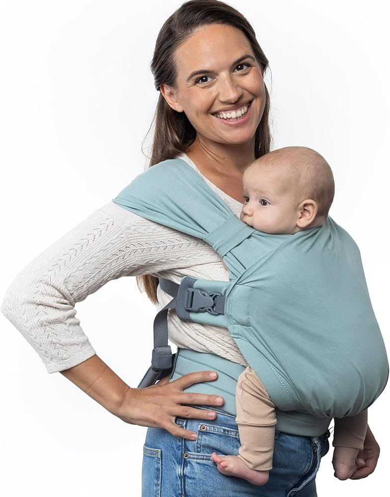 Boba Pre-Wrapped Baby Wrap Carrier with Buckle, Easy Adjust Soft Infant Baby Carrier Hybrid for B... | Amazon (US)