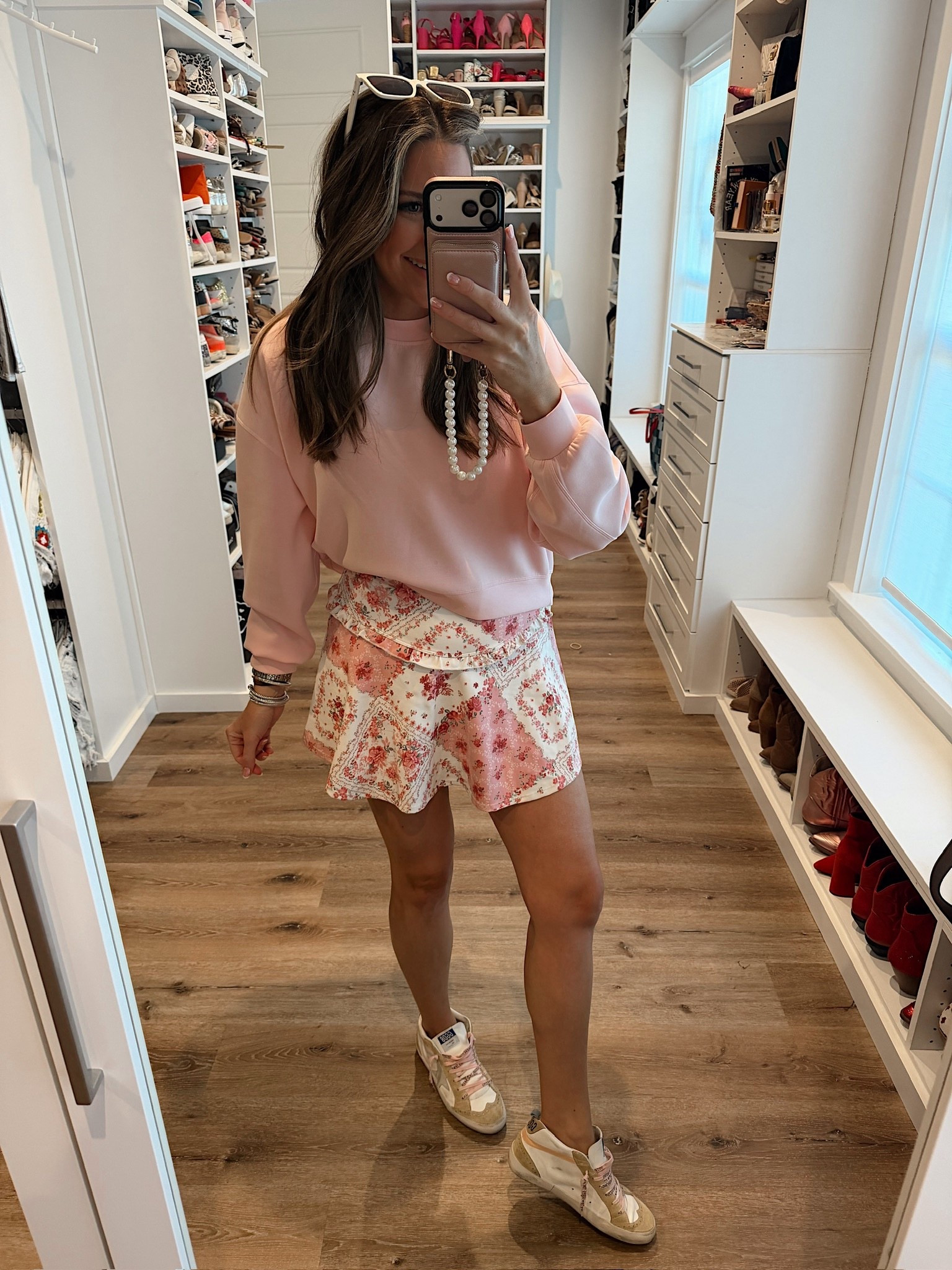 My athleisure ootd! In a medium sweatshirt, skort is altard state so linking similar - fits tts.

#LTKootd #LTKmomlife #LTKdayinmylife