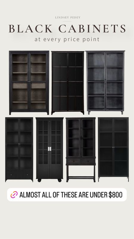 Black cabinets at ever price point! 

Glass cabinet, black cabinet, pottery barn, Amazon, target, Wayfair, mcgee and co, studio McGee, amber interiors, amber Lewis, display cabinet 

#LTKHome #LTKSaleAlert