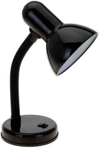 Simple Designs LD1003-BLK Basic Metal Flexible Hose Neck Desk Lamp, Black | Amazon (US)
