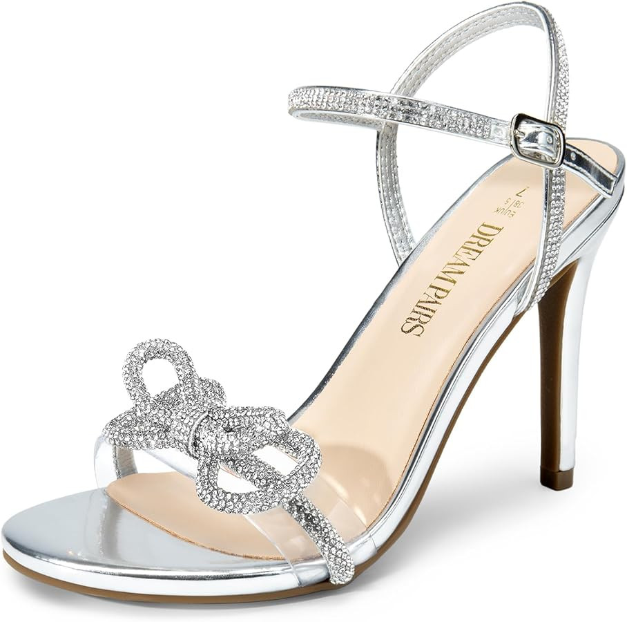 DREAM PAIRS Women's Sdhs2451w Heeled Sandal | Amazon (UK)