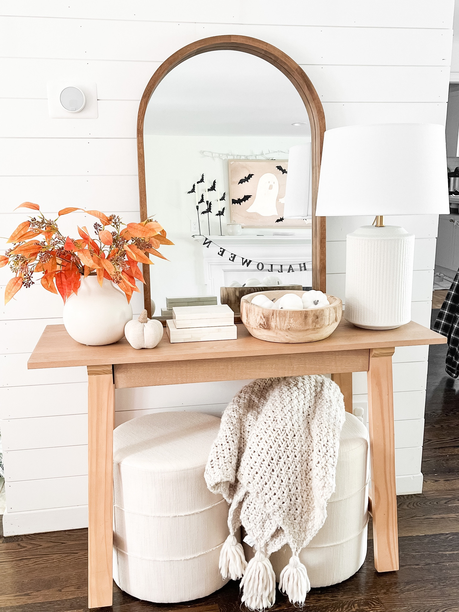 Fall console table styling 🍂 Neutral home decor inspiration/Target x Studio Mcgee/Amazon home 

#LTKSeasonal #LTKhome