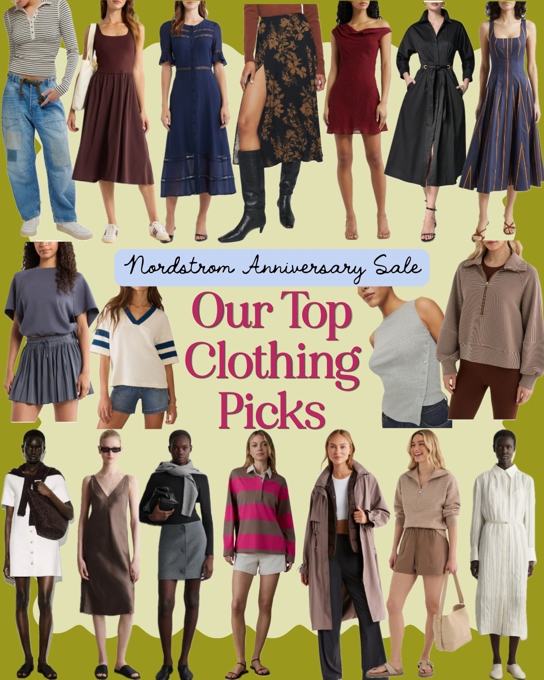 After spending the past week scouring the entire Nordstrom Early-Access Anniversary Sale, we had a list of favorites so long that we couldn’t fit it all in one post.

So, here is the last roundup of our top picks from this year’s sale, and of course we had to end with our favorite finds in women’s fashion. We can’t wait to see everyone else’s sale hauls, and you can shop our entire Nordstrom Anniversary Sale curated collection on ShopMy!: https://shopmy.us/shop?Curator_id=5131&tab=collections&Section_id=513081

#LTKSaleAlert #LTKMidsize #LTKPlusSize