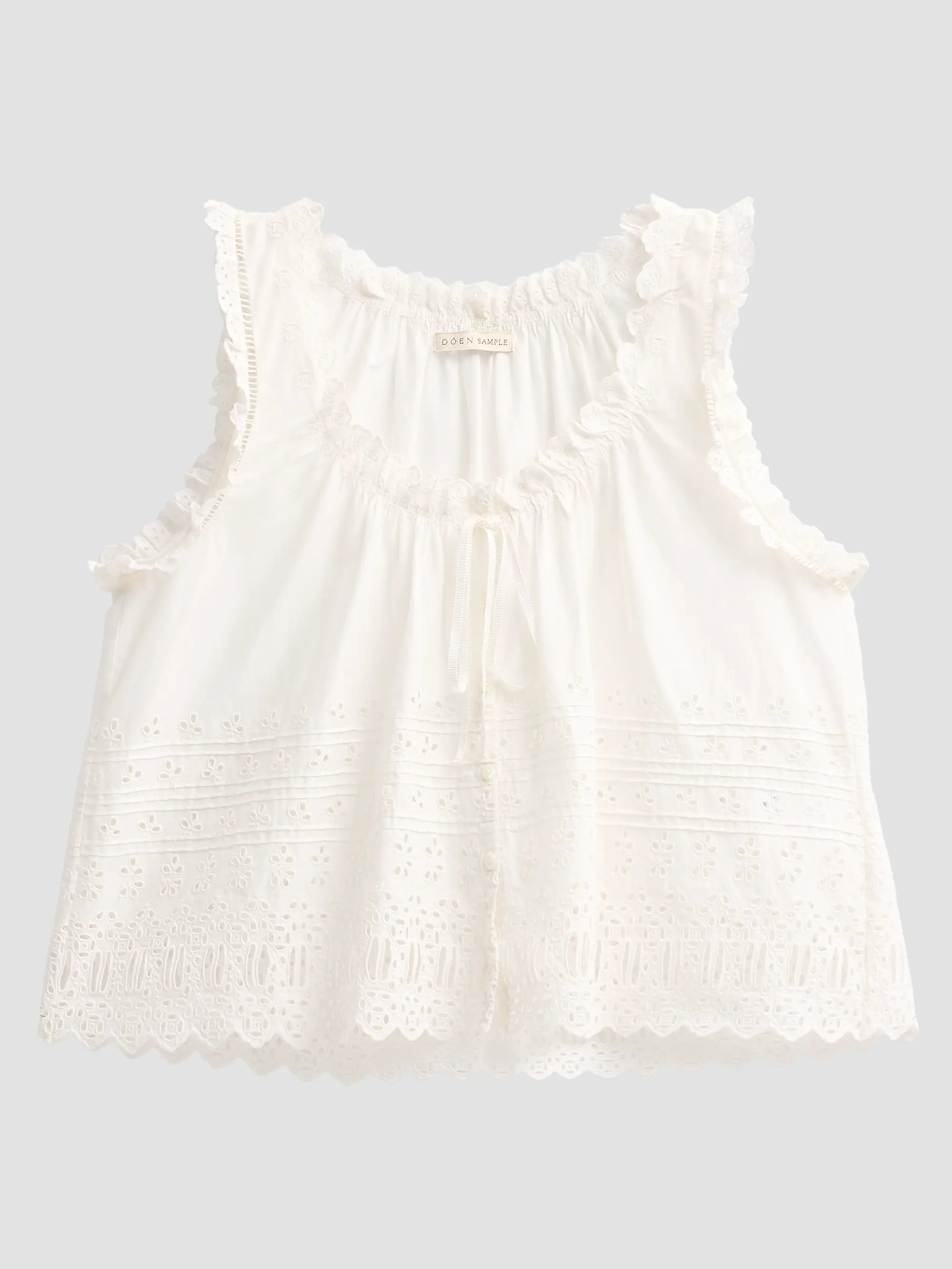 Toussine Eyelet Cotton Top | Saks Fifth Avenue