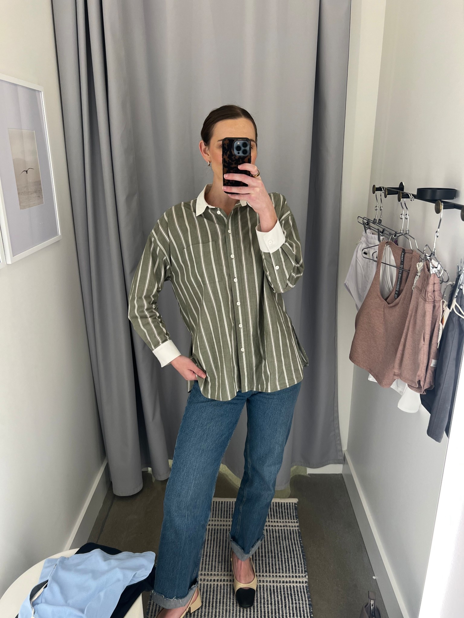 Button down & jeans OOTD 
Button down top is old Madewell - linking similar.
Jeans - wearing size 27 long. TTS. I flipped them up at the bottom & they stayed all day with out moving. 
Sling back pumps - tts. 

#LTKWorkwear #LTKStyleTip #LTKFindsUnder100