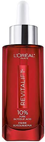 L'Oreal Paris Skincare 10% Pure Glycolic Acid Serum for Face from Revitalift Derm Intensives, Dar... | Amazon (US)