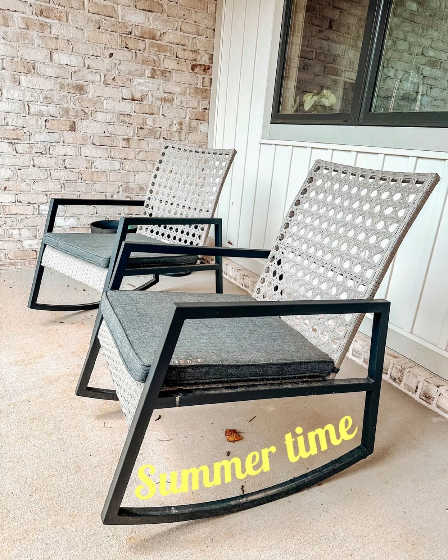 It’s porch sittin’ weather! My favorite modern rocking chairs - weather resistant, comfy and pretty too! (Bonus: it’s a WALMART FIND!)

#LTKHome #LTKSeasonal