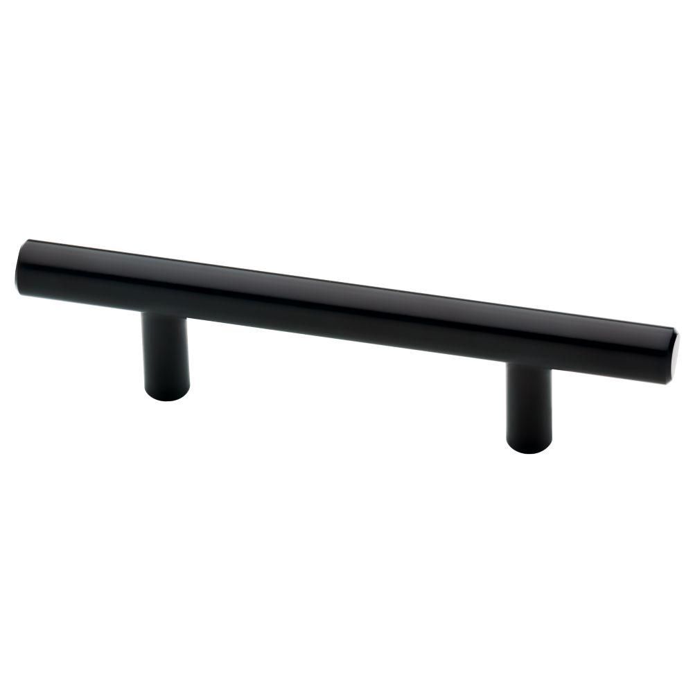 3 in. (76 mm) Center-to-Center Matte Black Bar Pull | The Home Depot