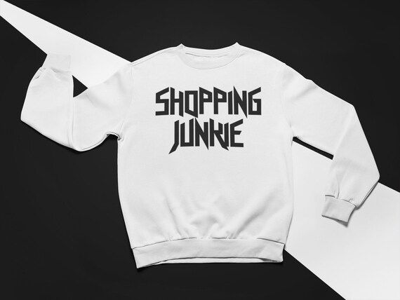 Shopping Junkie Cute Sweatshirt Retail Therapy Sweatshirt | Etsy | Etsy (US)