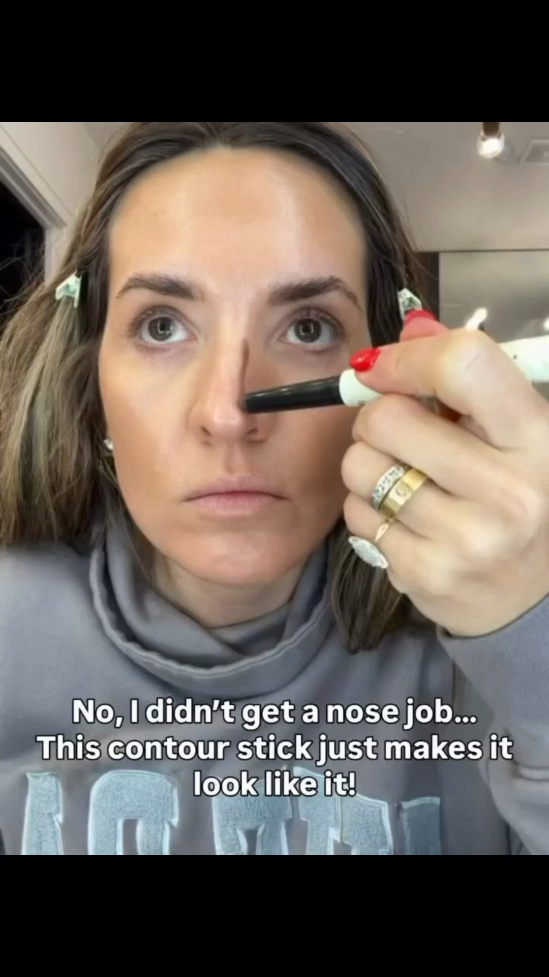 My hack for a snatched nose!!