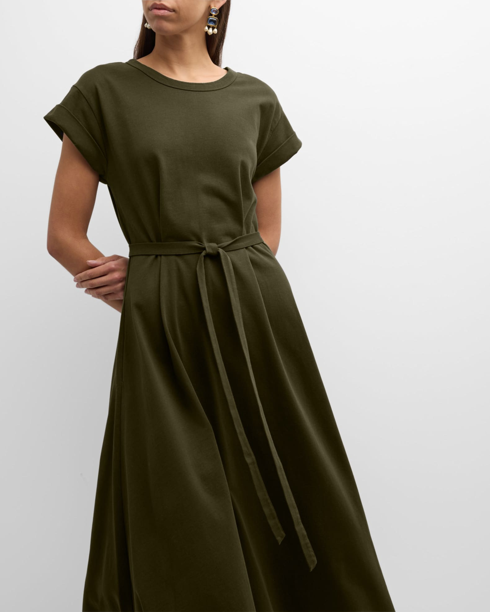 La Ligne Andie Belted Midi Dress | Neiman Marcus