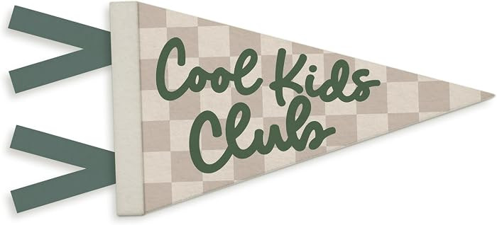 Playroom Decor, Playroom Wall Cool Kids Club Pennant Felt Banner Flag, Play Room Wall Hanging Dec... | Amazon (US)