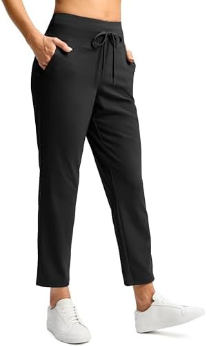 G Gradual Pants for Women High Waisted Ankle Pants 2 Pockets 7/8 Athletic Pants with Drawstring f... | Amazon (US)