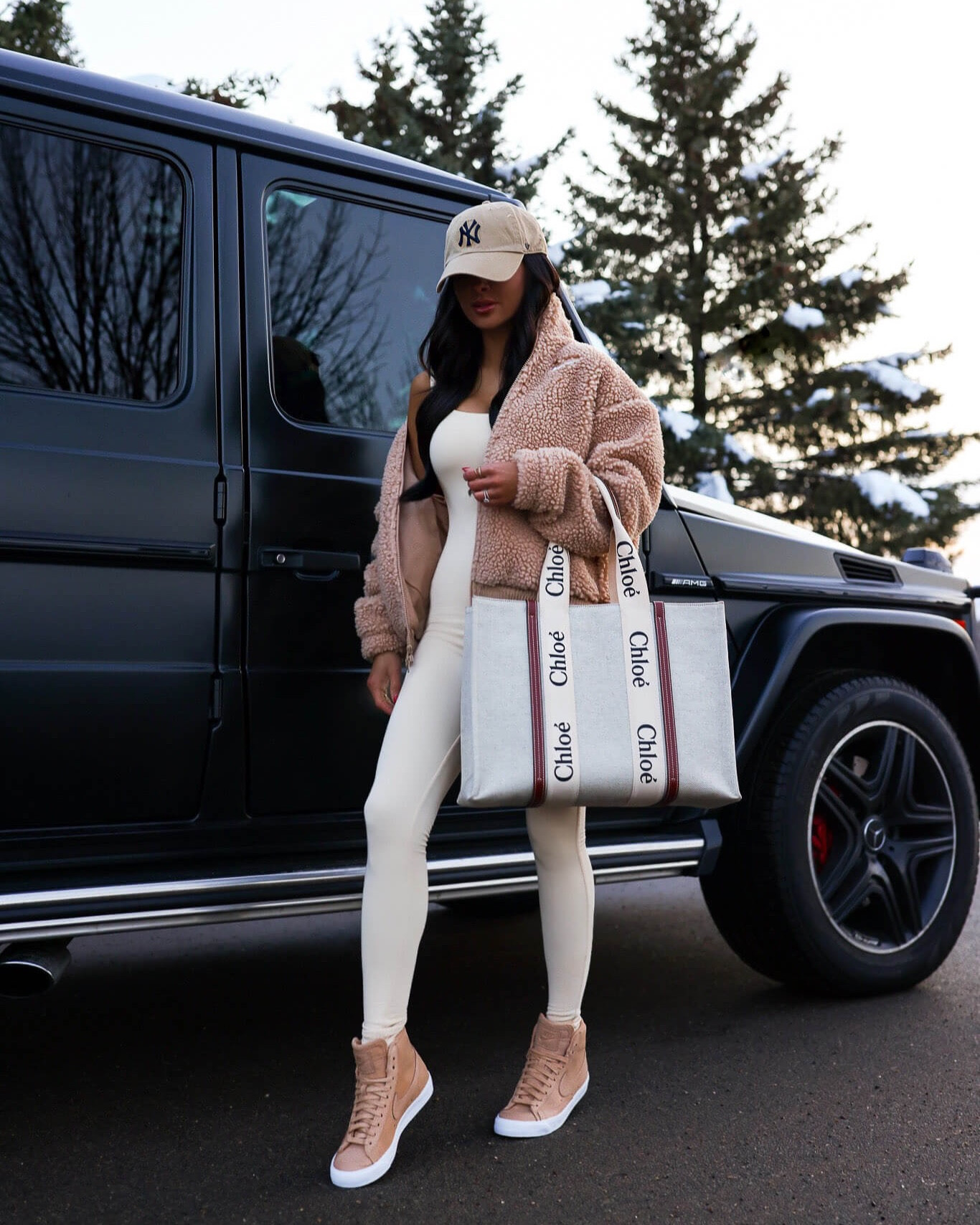 Winter outfit ideas / apres ski chic
Nike bomber jacket linking similar
Naked wardrobe catsuit
Nike blazer sneakers on sale
Chloe woody tote 

#LTKsalealert #LTKfitness #LTKfindsunder100