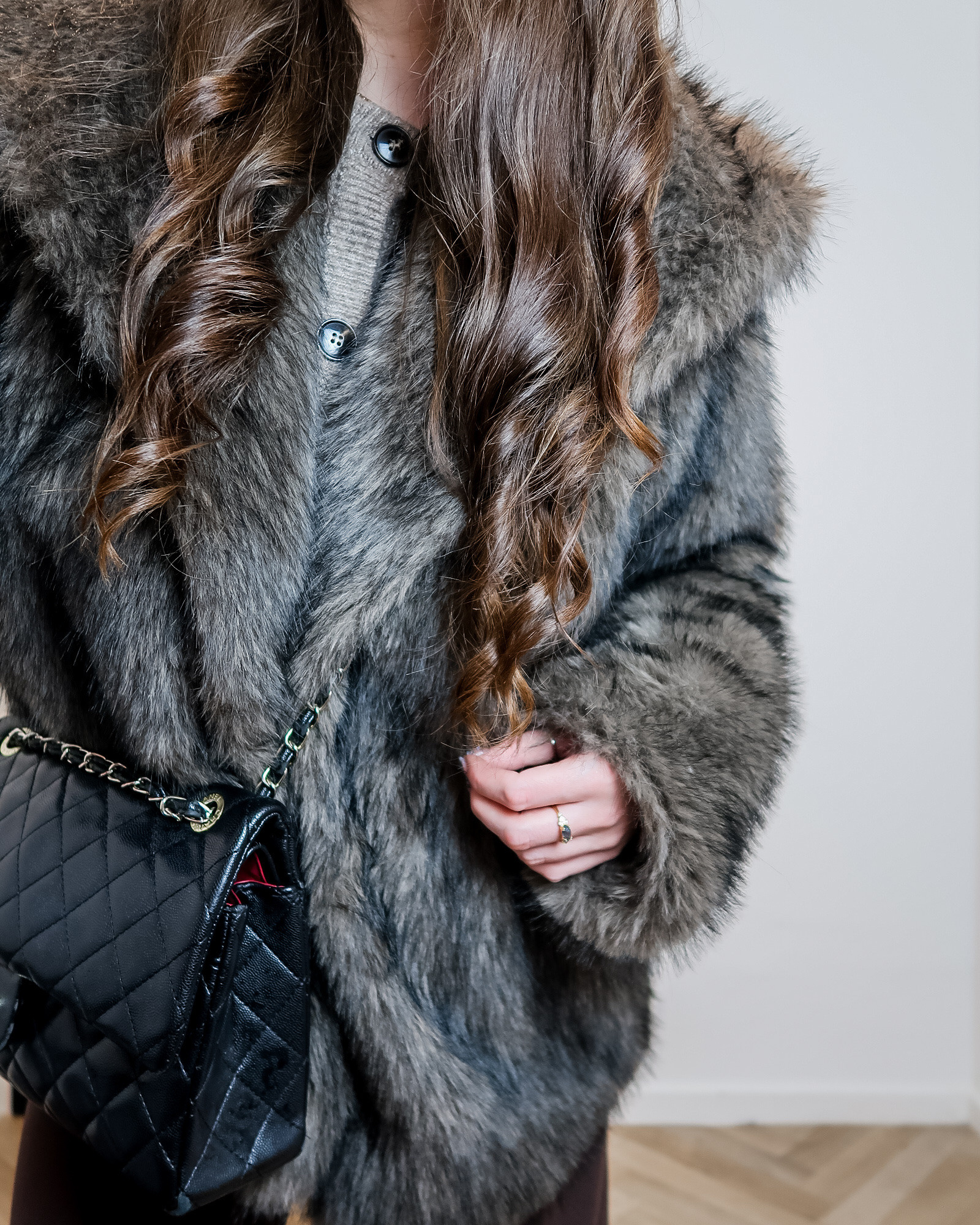 brown faux fur coat, cosy winter coat, Chanel bag outfit, brown tailored flare joggers, tailored jogger outfit, brown argyle cardigan, brown suede trainers, adidas Spezial suede, chocolate brown outfit, cosy luxe outfit, quiet luxury style, weekend outfit inspo, elevated loungewear, modern classic outfit, capsule wardrobe neutrals, casual chic outfit 

#LTKwinter #LTKeurope #LTKuk