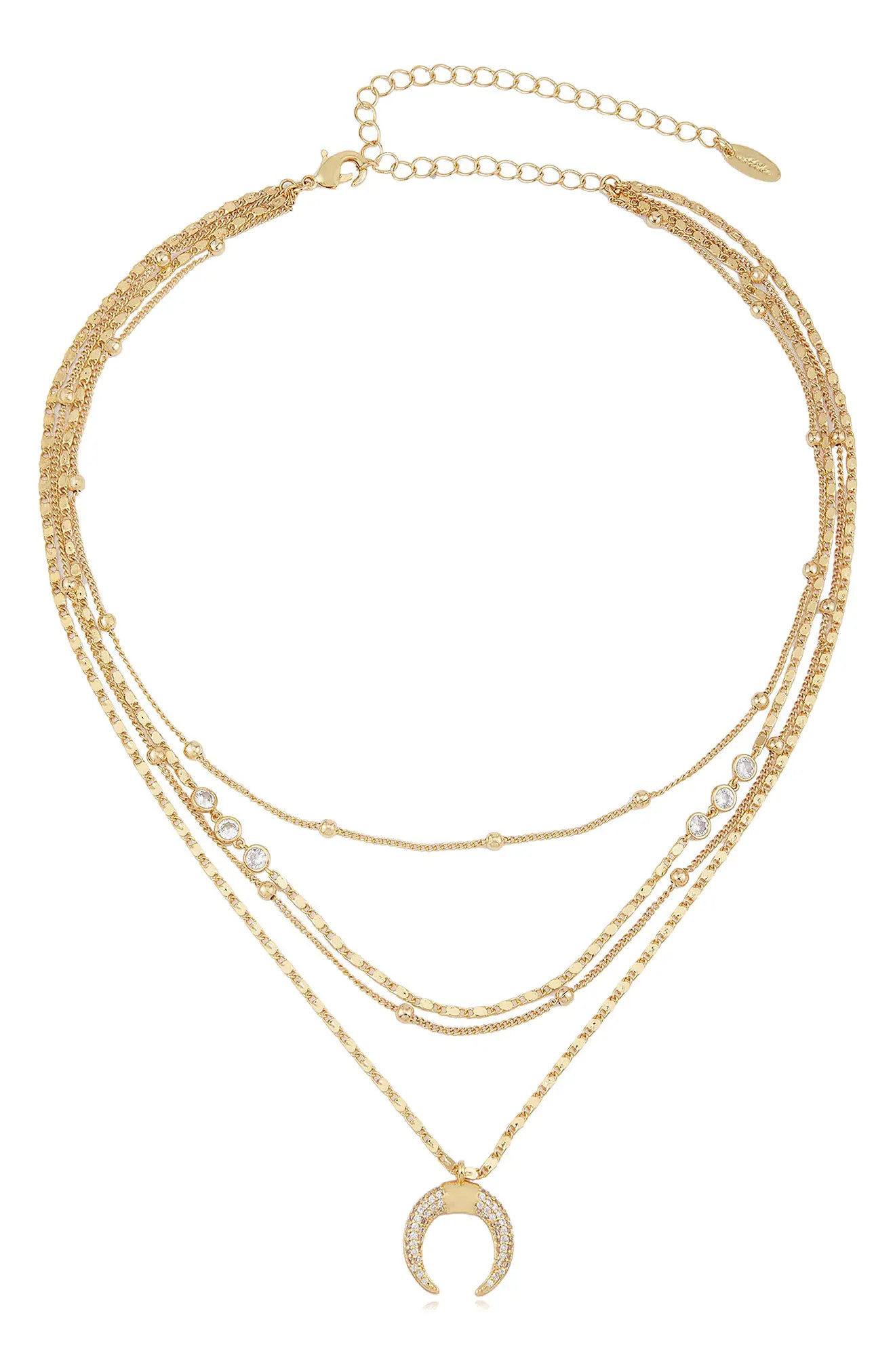 Crescent Horn Multistrand Pendant Necklace (Women) | Nordstrom | Nordstrom