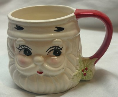 VTG Santa Claus Face Mug Christmas 3" Kitsch Novelty | eBay US